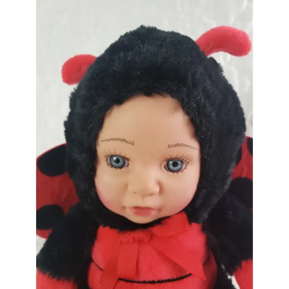 MegaToy Plush Anne Geddes 8 Baby Doll Lady Bug Costume Limited Red 8